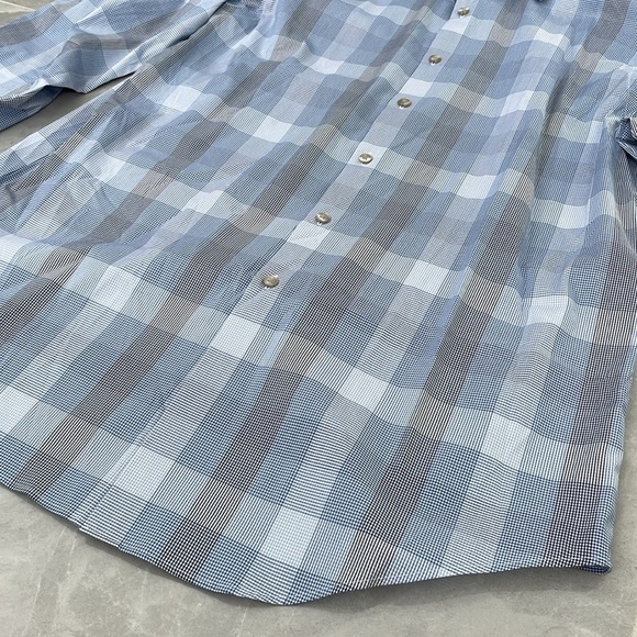 Men’s Van Heusen Flex Slim Fit Stretch Long Sleeve Button Down Dress Shirt Large - Picture 3 of 16